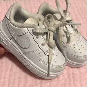Nike Kids White Lace-Up Sneakers